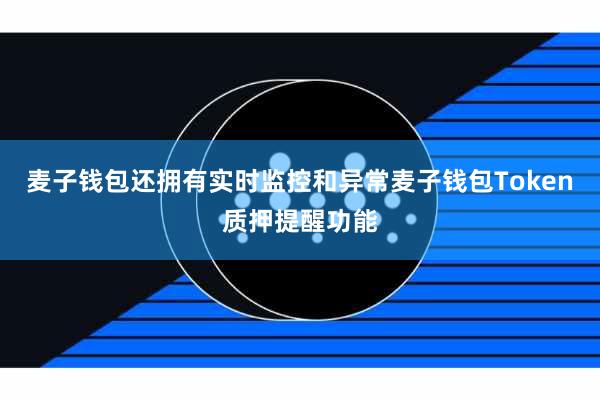 麦子钱包还拥有实时监控和异常麦子钱包Token质押提醒功能