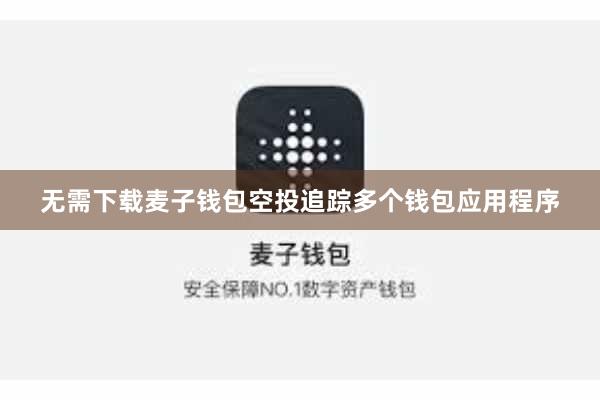 无需下载麦子钱包空投追踪多个钱包应用程序
